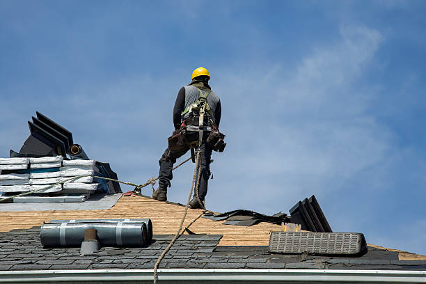Professional Flat Roof Repair technician working in Fullerton, CA